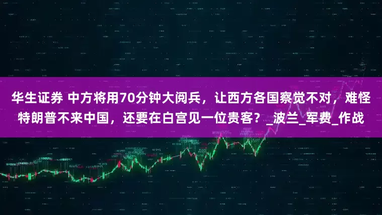 华生证券 中方将用70分钟大阅兵，让西方各国察觉不对，难怪特朗普不来中国，还要在白宫见一位贵客？_波兰_军费_作战